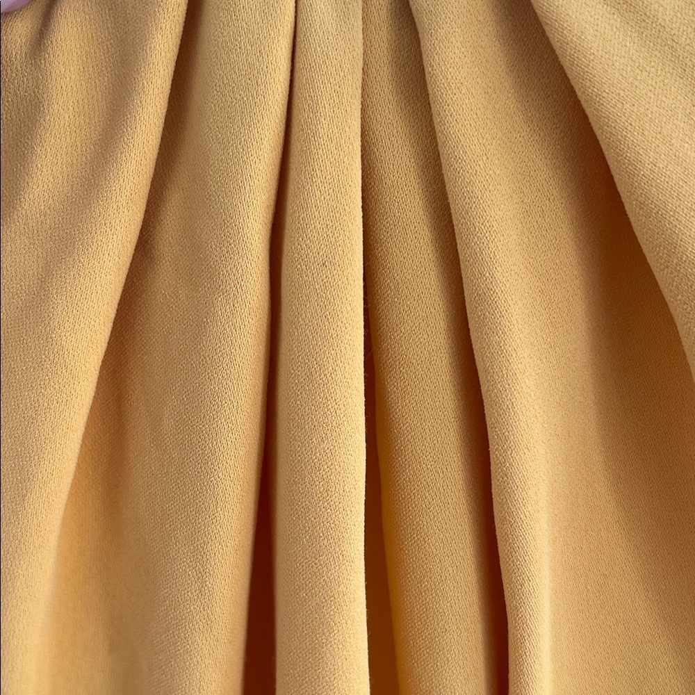 Halston Heritage Mustard Strapless Dress - Picture 5 of 9